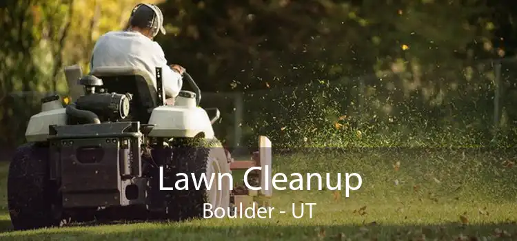Lawn Cleanup Boulder - UT