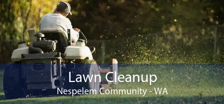Lawn Cleanup Nespelem Community - WA