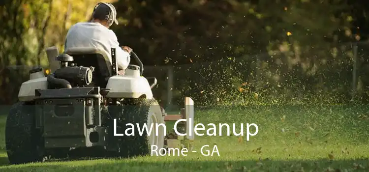 Lawn Cleanup Rome - GA