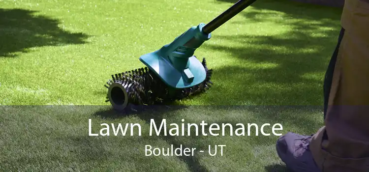 Lawn Maintenance Boulder - UT